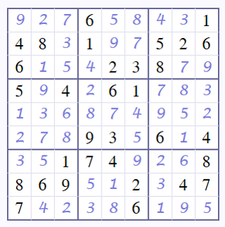 Coffee Break Answers - Sudoku