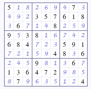 Coffee Break Answers Page Sudoku