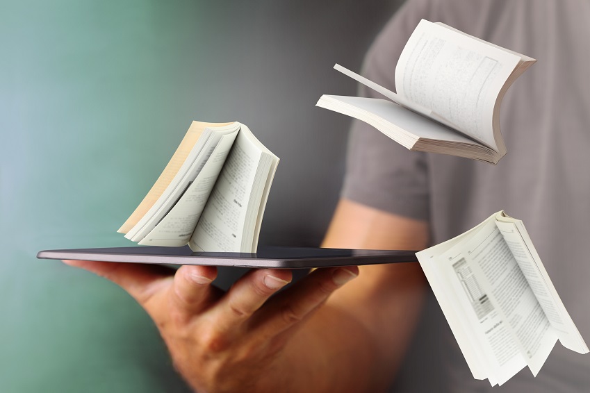Jump out books from the tablet