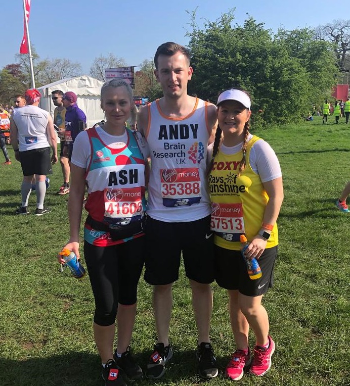 Rays of Sunshine, Leukaemia Care UK and Brain Research Trust benefit from BE Offices and &Meetings runners'
