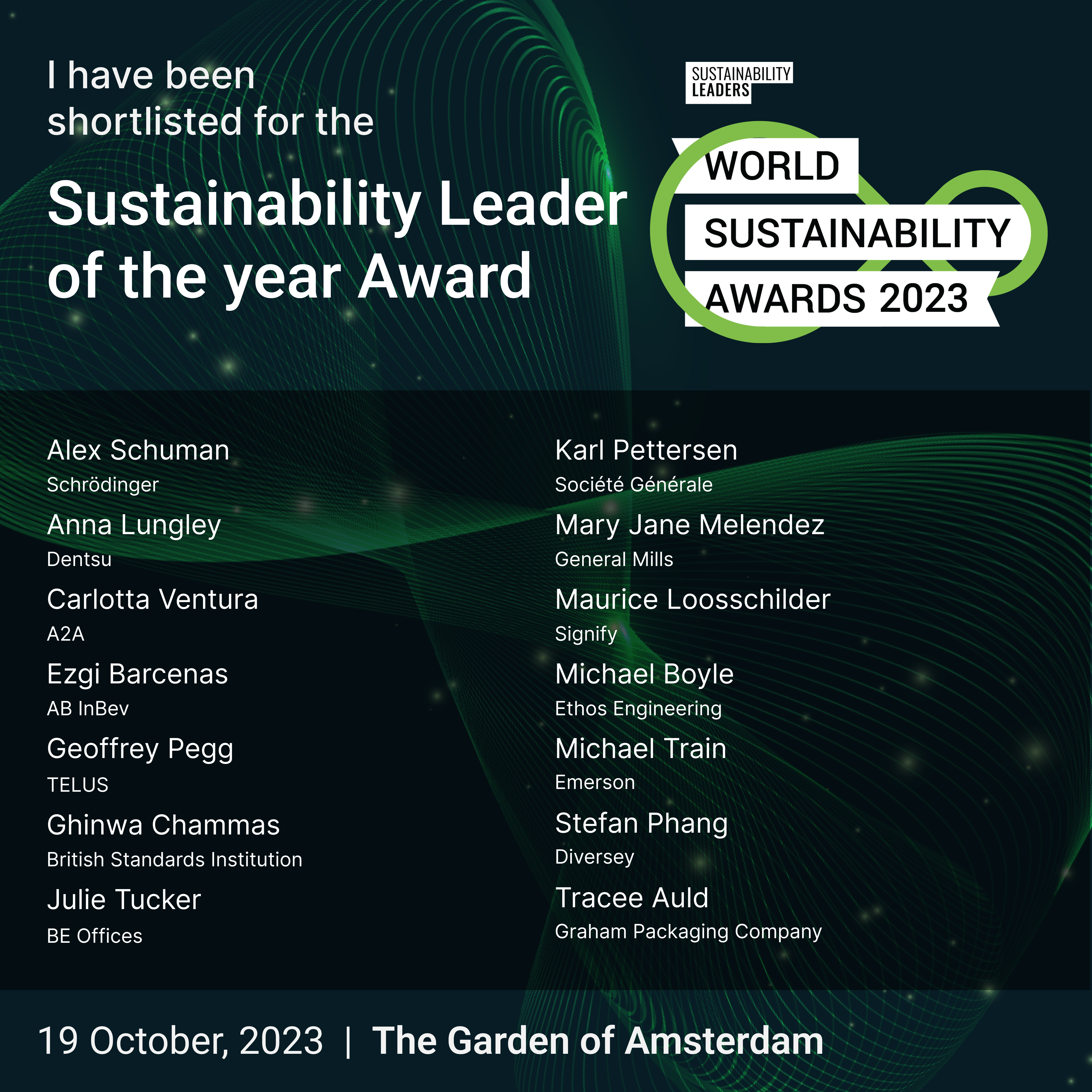 World Sustainability Awards 2023